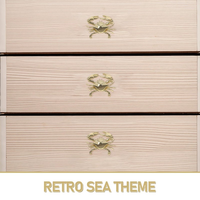 Cabilock Brass Crab Door Handle - Unique Nautical Drawer Pulls