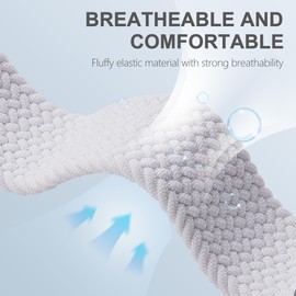 2 Pack 18mm Braided Stretchy Nylon Watch Bands Compatible with Garmin Venu 2S/Venu 3S/Vivoactive 4S/Vivomove 3S/Forerunner 255S/Forerunner 265S, Quick Release Loop Elastic Strap for Women Men