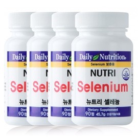 Daily Nutrition A total of 4 bottles Nutri USA Selenium / Selenium Mineral Calcium Calcium Supplement 3+1 / 총 4병 뉴트리 미국 셀레늄 / 셀렌 미네랄 칼슘 칼슘제 영양제 3+1