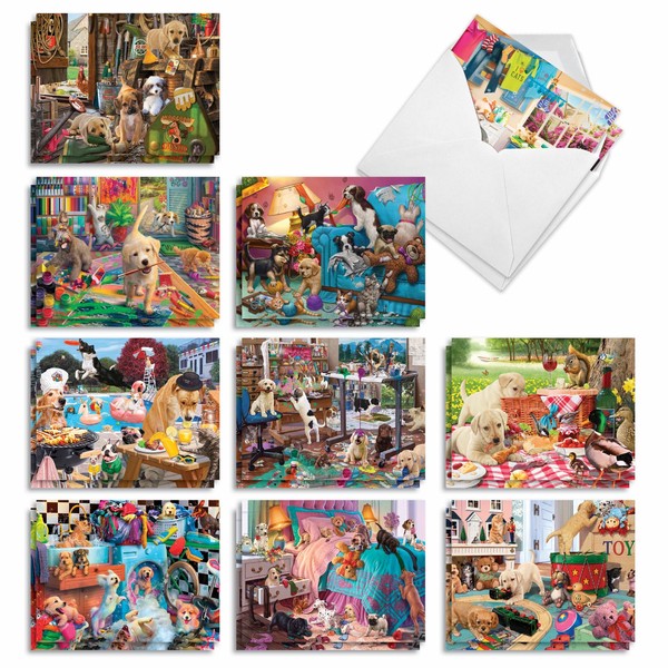 The Best Card Company - 20 Boxed Dog Cards with