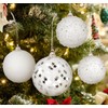 Christmas Baubles, Pack of 16 6 cm Glass Christmas Tree