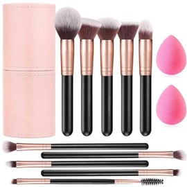 13 Piezas Set De Brochas De Maquillaje Profesional Para Ojos Y Rostro, Difuminado De Base, Sombra De Ojos, Corrector, Sombra De Ojos Con 2 Esponjas Di