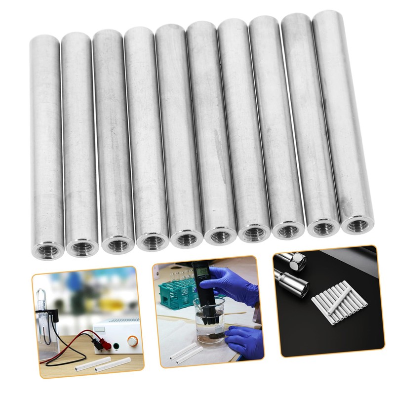 KICHOUSE Hot Water Heater Anode Rods 10pcs Electrolyzer Aluminum Rods