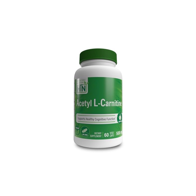 Acetyl L-Carnitine 500mg (Vegan | NON-GMO) 60 Vegecaps