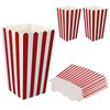 20 PCS 7x5x11cm Popcorn Boxes Popcorn Bags Red and White