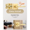 Leydebong 4 Pack Heavy Duty Entrance Door Lever (for Office/Front