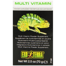 Exo Terra Multi Vitamin Powder Supplement for Reptiles and Amphibians, 2.5 Oz., PT 1861