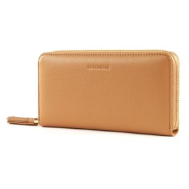 Coccinelle Tassel Zip Around Wallet Warm Beige, Calido Beige