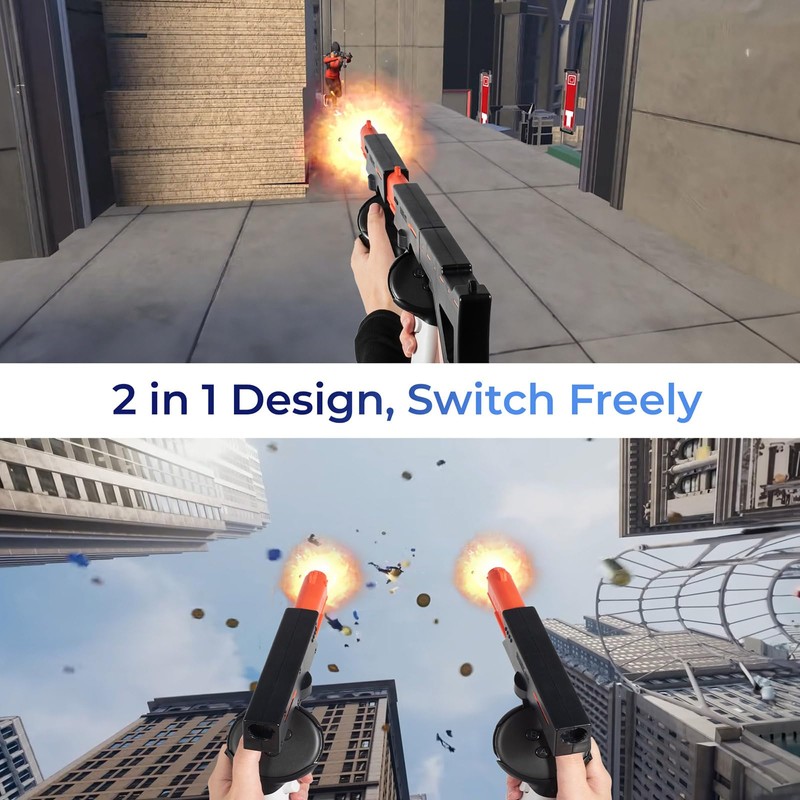 LICHIFIT Magnetic VR Machine Gun/Pistol Model Controller Holder for Meta