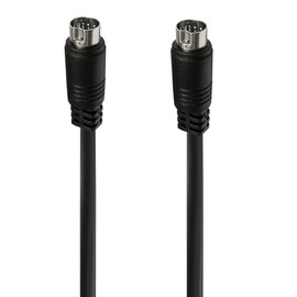 Seadream S Vedio 10 Pin Mini DIN Male to Male Audio Cable for TV Receiver Monitor Projector Audio and Video Receiver etc (1.64FT)