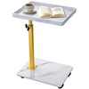 XNSDXV C Table End Table Adjustable Height, 360°Swivel TV Tray