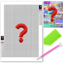 Pavemlo Diamond Painting Mystery Landscapes, DIY 5D Painting with Diamonds Mysterious Art Full Drill Rhinestone Cross Stitch Art Craft Canvas for Home Wall Decoration 30 x 40/35 x 35 cm