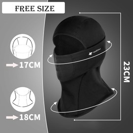 WOLFILIST Balaclava Ski Mask for Men Women, Winter Face Mask Windproof Motorcycle Mask Thermal Fleece Full Face Hood-1 PC