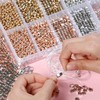Incraftables 3000pcs Spacer Beads for Bracelets Making (Gold, Silver &