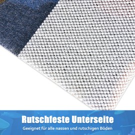 Safety Shower Mat, Non-Slip for Children, 60 x 60 cm, Soft Comfort Bath Mat with Drainage Holes, PVC-Loofah Massage Shower Mats for Wet Areas, Quick Drying