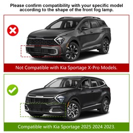 Grill Trim for Kia Sportage 2022-2025 Carbon Fiber Grille Trim Cover (Not for X-Line/X-Pro,Not for 2026)