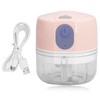 Electric Garlic Masher Mini Wireless Automatic Garlic Chopper for Kitchen