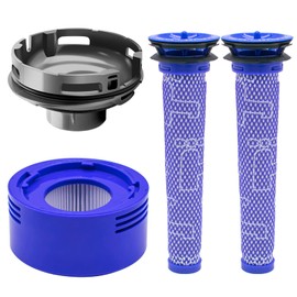 Coodss Motor Rear Cover Fit for Dyson V7 V8 Vacuum Cleaner, 1 Motor Real Cover 1 HEPA Post-Filter and 2 Pre-Filters Vacuum Filters Kit
