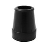 QTY 4x: 19mm 3/4" BLACK RUBBER FERRULES FOR WALKING STICKS