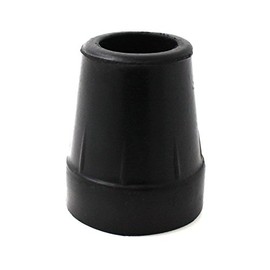 QTY 4x: 19mm 3/4" BLACK RUBBER FERRULES FOR WALKING STICKS AND CANES BY LIFESWONDERFUL®