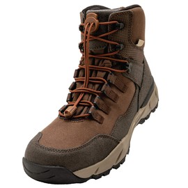 Lock Laces for Boots (1 Pair) Premium Heavy Duty Elastic No Tie Boot Laces for Boots and Shoes (Brown)