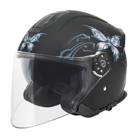 VCAN V88 3/4 Open Face Motorcycle Scooter Helmet ECE & DOT Approved