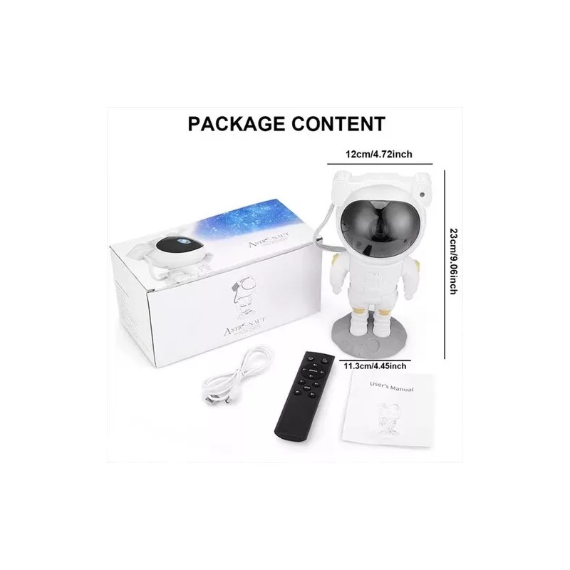 Molin Lámpara Bebe Proyector Astronauta Galaxia Dormitorio