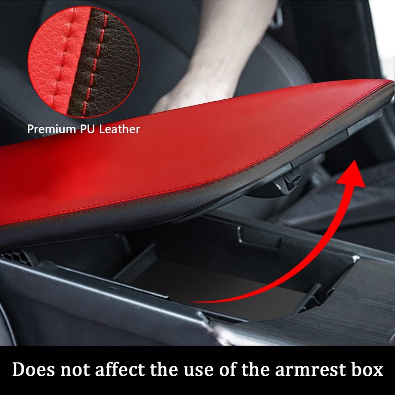 BoxCheer Center Console Cover for Toyota Camry 2018-2023 2024 Microfiber