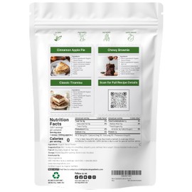 Pure Organic Stevia Powder, 1 Pound (2,837 Servings), Highest Grade Stevia Green Leaf Extract Reb-A | Reduced Bitter Aftertaste | 0 Calorie, Natural Sweetener, Sugar Alternative, Keto Friendly