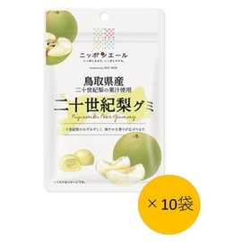 Nationwide Agricultural Cooperative Foods 20th Century Pear Gummy from Tottori Prefecture, 1.4 oz (40 g)