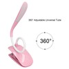 LED Desk Lamp 360° Adjustable Clip On USB Rechargeable Table