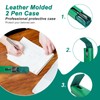 Hiram Leather Pen Case for 2 Pens Vegetable Tanned Leather