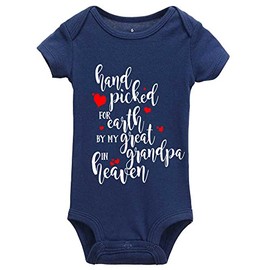 Hand Picked for Earth by My Great Grandpa in Heaven Boys and Girls Universal Bodysuits