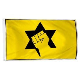 Israel Kach and Kahane Chai Political Party Flag 3x5 Feet Two-Sided 150D Polyester Banner Man Cave Decor