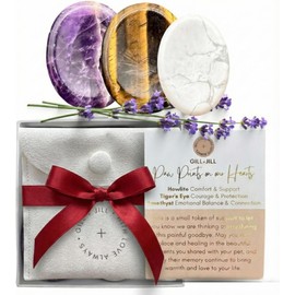 Paw Prints Comfort Worry Stones, Christmas Pet Loss Sympathy Gift for Loss of Dog, Dog Memorial Gifts for Loss of Pet, Christmas Remembrance Gift, Dog & Cat Memorial Gifts, Rainbow Bridge