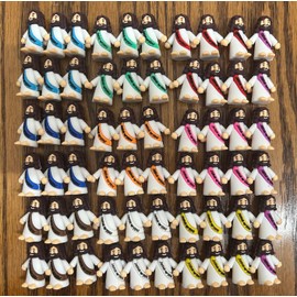 150 Pcs Mini Jesus Figures Easter Jesus Loves You Christ Toys Little Christ Figures