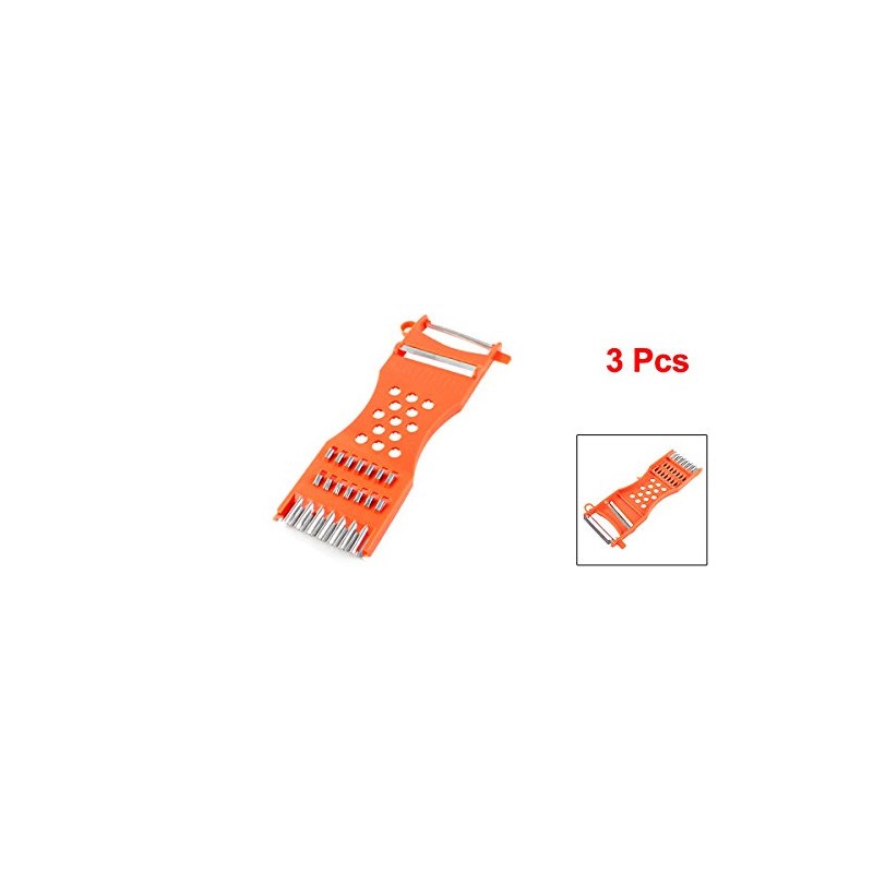 uxcell Metal Scraper Fruit Grater Slicer Vegetable Peeler 3 Pcs