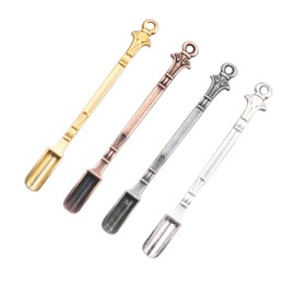 FRUTA 4 Pcs Mini Spoon with Hole Metal Spoon- 4 Colors B