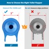 Hibbent Large 3-Inch Toilet Flapper Replacement Compatible with Gerber 99-788,
