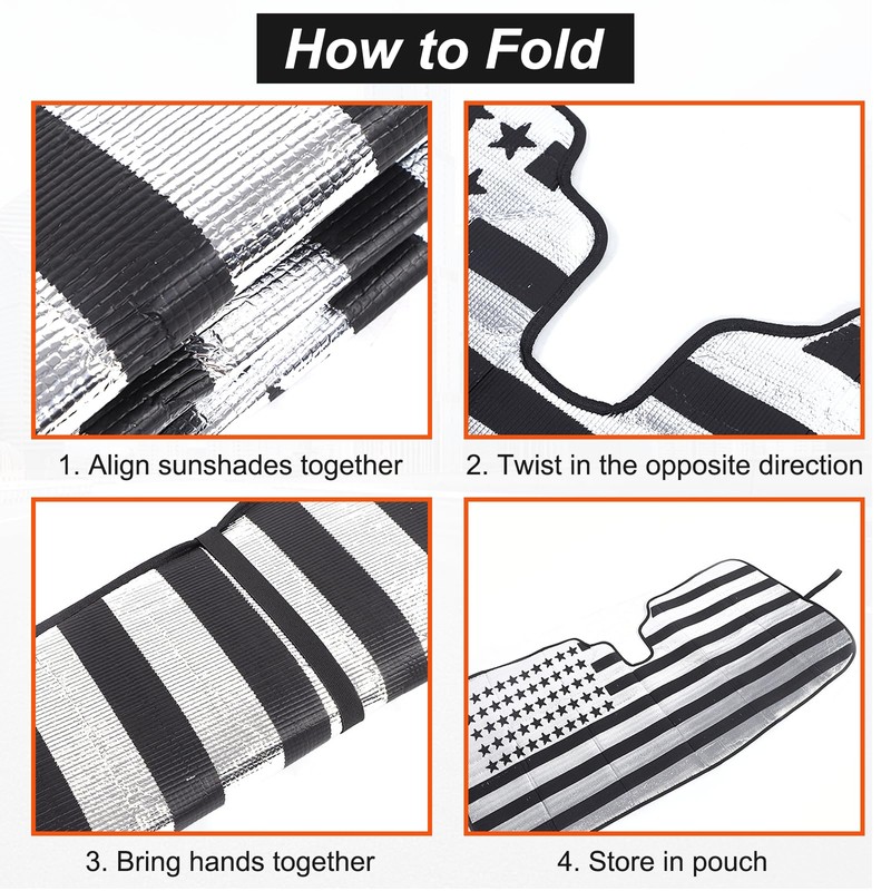 Daeiclru Windshield Sunshade Compatible with Jaguar F-Type 2013-2024, Front Window