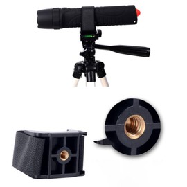 Perfeclan Flashlight Mount Clip Adjustable Multifunctional Easy to Install Grip Stand Tripod Brackets Fishing Light Holder for 20mm to 50mm Torch