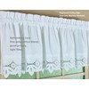 Today's Curtain, Heirloom Battenberg Eyelet Tier 36", White, 58" W