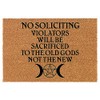 Welcome Doormat Coco Coir Door Mat Gift No Soliciting Old