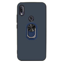 Ranyi for Jitterbug Smart3 Case with Screen Protector, Ultra Slim TPU Case with Screen Protector & 360 Rotating Ring Holder Kickstand Silicone Rubber Case for Lively Jitterbug Smart 3 -blue