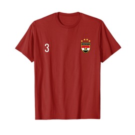 Egypt Number 3 Soccer Flag Football # three Egyptian T-Shirt