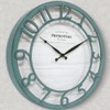 Presentime & Co 13" Farmhouse Series Wall Clock, Shiplap Style,