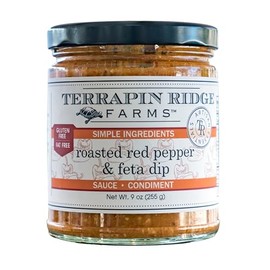 Terrapin Ridge Farms Roasted Red Pepper and Feta Dip – One 9 Ounce Jar