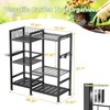 keomaisyto Garden Tool Organizer with Basket, 3 Tier Yard Tool