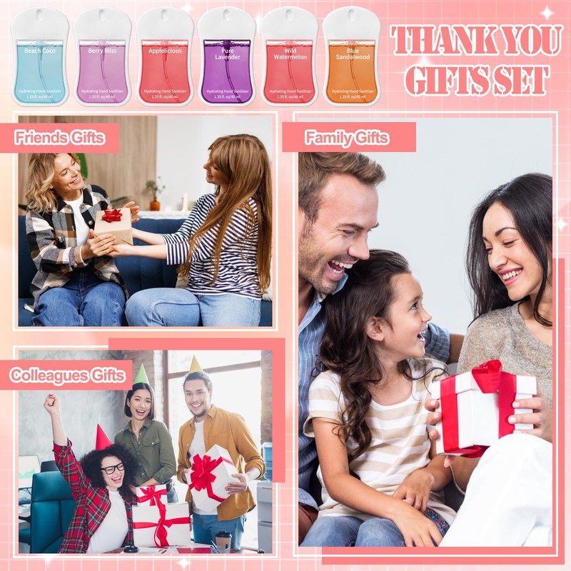 Dansib 24 Pcs Hydrating Hand Sanitizer Spray Bulk