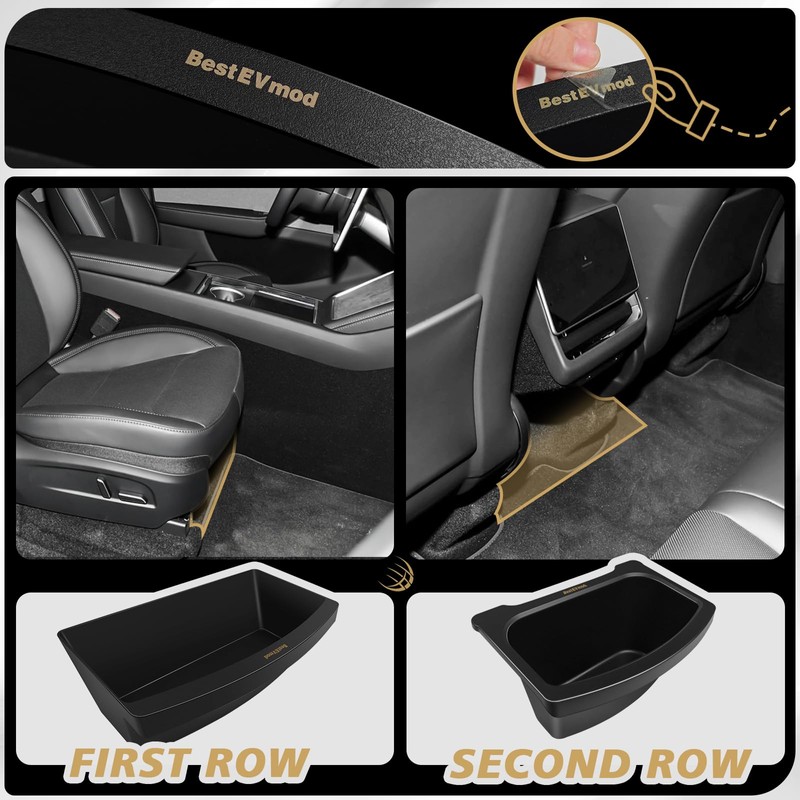 BestEvMod For 2026+ Model Y Juniper Refresh 3PCS Storage Bundle